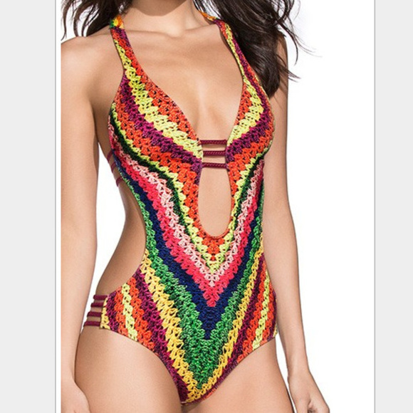 Nala's Boutique Other - Multicolor❤ Racerback Crochet* Monokini Swimsuits